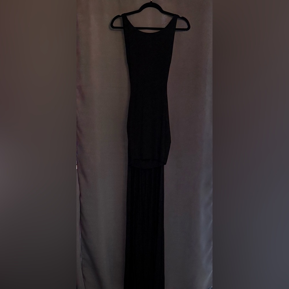 Hot Miami Styles Sleek Black Backless Dress